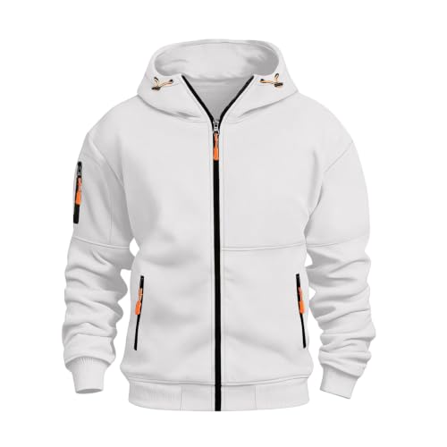 Mens Hoodies Zip Up Tactical Hoodie Sweatshirt with Hood Sweat Shirt - image 5