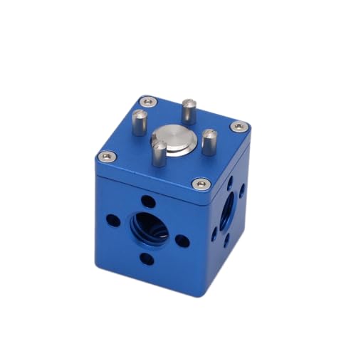 HangTon Block 3/8" Thread Bracket Lock Mounting Extension Adapter for Handle ARRI Sony RED Camera Monitor Focus Motor Teradek Wireless System Blue Square