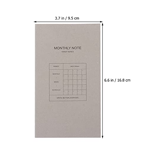 Yardwe 2 stks Maandelijkse Planner Notebook Wekelijkse Schema's Notebook Agenda Boek Journal Steno Memo Notepads… - Image 3