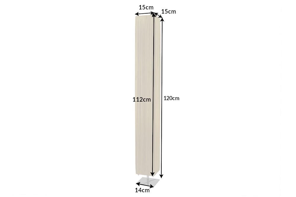 invicta INTERIOR riess-Ambiente.de Moderne Designer Stehlampe Paris 120cm Gold Stehleuchte Wohnzimmerlampe