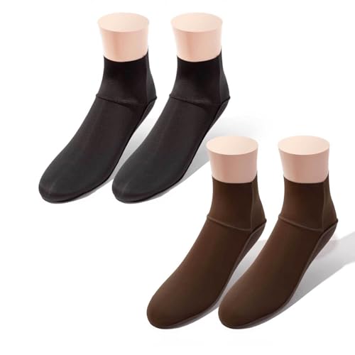 SHEEC Men's Ultra-Thin Quarter Boot Socks-Non-Slip, Seamless, Sweat-Absorbing Terry Cotton Sole, Flexible & Comfortable Fit