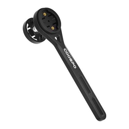 CooSpo MT6S Fahrradcomputer Halterung Fahrradhalterung für Garmin IGPSPORT/Wahoo/Bryton/CYCPLUS Fahrradcomputer Kompatibel mit GoPro Out Front Radcomputer erweiterte Halterung