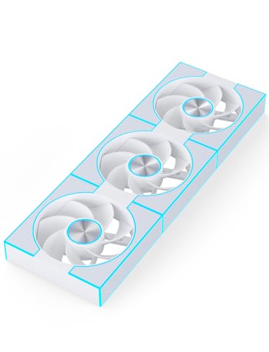 Image of darkFlash 3-Pack 120mm PC Case Fans, PWM ARGB Sync, Addressable RGB Cooling Fans for Computer Case & High Airflow Reverse(DM8R LINE, White)