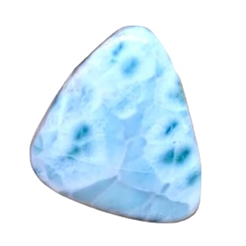 Cabochon en larimar naturel haut de gamme triangle 28mm pour joaillerie