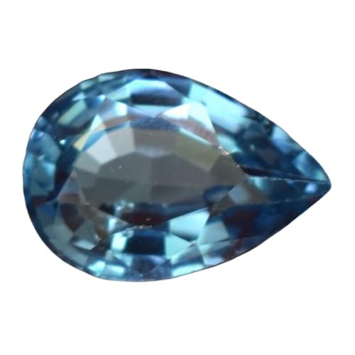 Topaze bleue naturelle pierre facettée 11,55mm bricolage pendentif collier