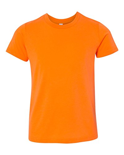 Bella Canvas Youth Jersey Short-Sleeve T-Shirt, Small, NEON Orange