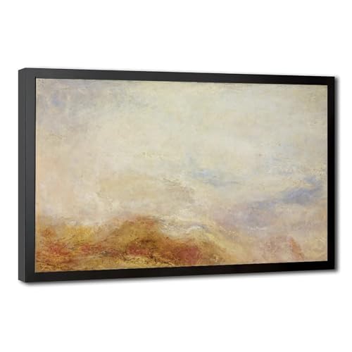 Tableau montagne Val D'aosta William Turner cadre suspendre salon