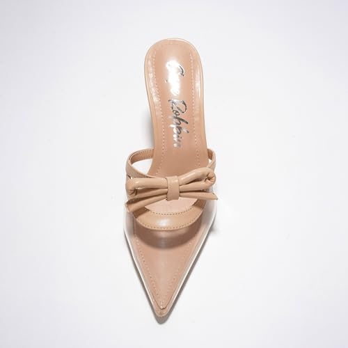 Hanny Elegant Bow Kitten Heels - Classy Women's Mules4