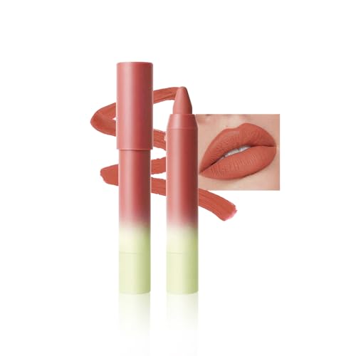 Image of Terracotta Coral Matte Lip Liner Pencil - Smooth & Moisturizing Lip Pencil for Precise Contour, Rich Color Payoff, Lightweight Everyday Lip Makeup, Twist-Up Design,02#