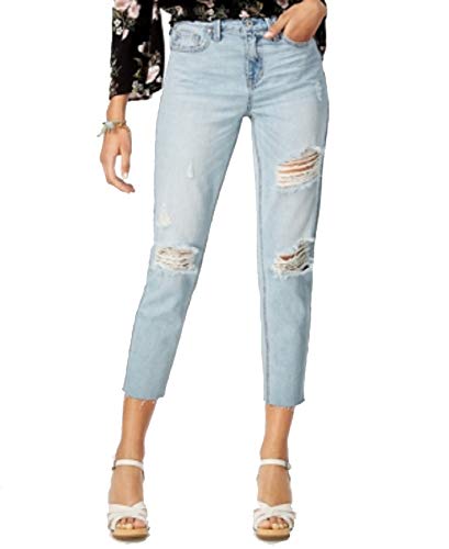 American Rag Juniors Ripped Cropped Girlfriend Jeans