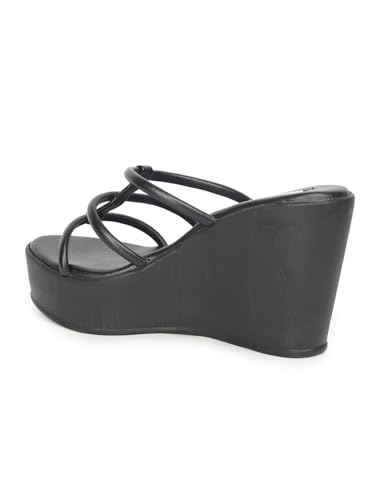 Image of ELLE Women Classic Wedges Heel Slip-On Sandal