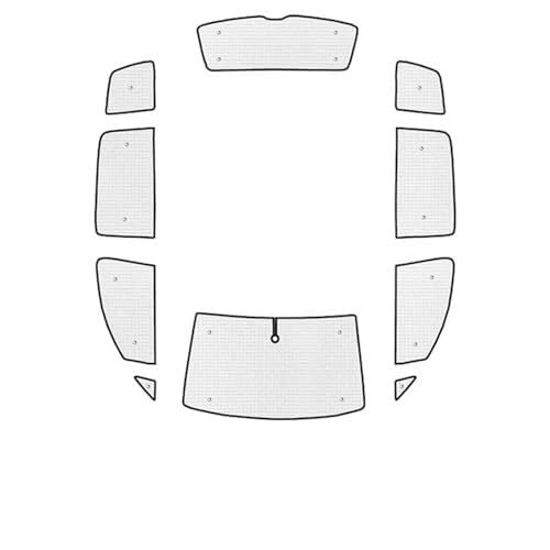 Tendine Tendina parasole per finestrino auto per Touran 1T Mk1 2003-2015 (dimensioni: alluminio)