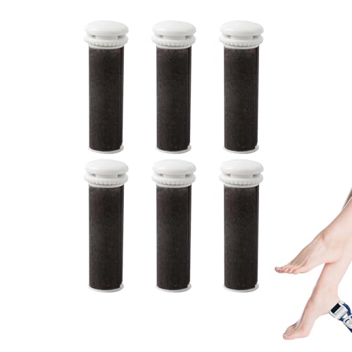 6 rollos de repuesto para Micro Pedi, rodillos de repuesto para removedor de callos eléctrico, compatible con Scholl Express Pedi Aldi
