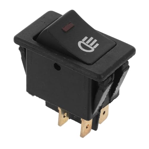 MUELODSIC Rocker Switch for Rv Control Console Durable Replacement Switch with Illuminated Button for Headlamp and Lighting Rv Modification Projects