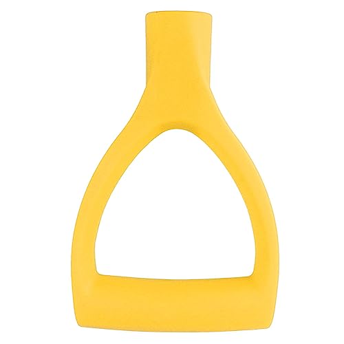 Shovel D Grip Handle Inner Diameter 32mm PVC Spade Snow Shovel Replacement Handle Garden Accessories for Spade Snow Scoop Digging Raking Tool (Yellow)