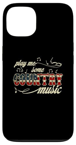 Play Me Some Country Music Western Festival Amerikanische Flagge Hülle für iPhone 13