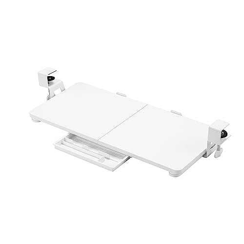 ETHU Keyboard Tray, 26.77' X 11.81' Large Size Keyboard Tray Under Desk with C Clamp-on Mount Easy...