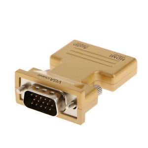 1080P HDMI Male To VGA Female Video Converter Adapter Cable For PC Laptop HDTV Projectors And Other HDMI Input Devices