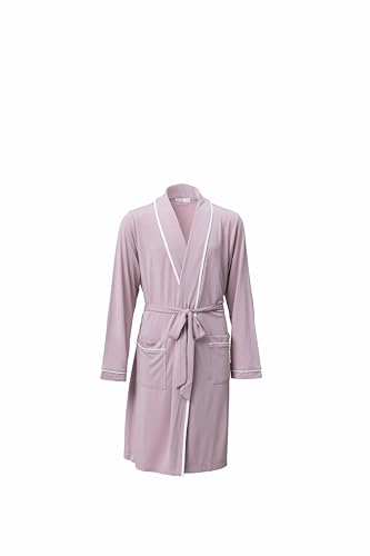 Barefoot Dreams Girls Malibu Collection Youth Soft Jersey Piped Robe