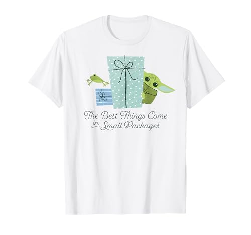 T-shirt Star Wars cadeau idéal de Noël motif mignon The Child petit paquet