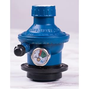 Image of INUS Combo of Easy Grip Metal Regular Lighters and Hose Pipe and Unique Regulator with Indicator from Imported Korean Zinc, Adjustable Combo of 3