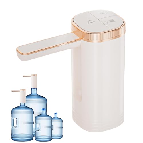 Ylnailky Pompe à Distributeur d'eau - Distributeur Électrique Portable Rechargeable en Silicone - Pompe Électrique pour Bouteille d'eau,pour Camping Maison Table Comptoir Évier Bureau Réfrigérateur