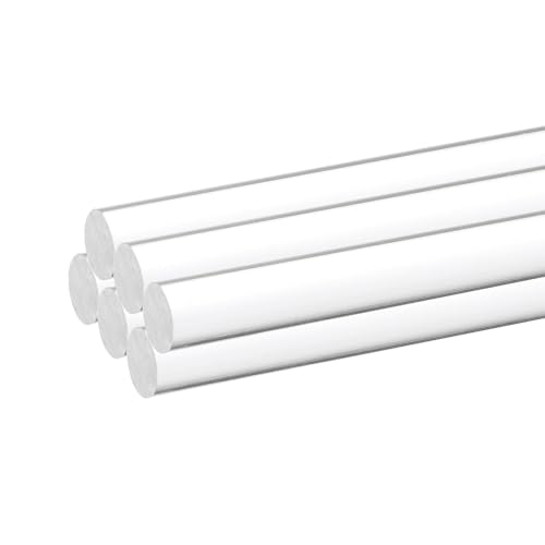 Image of MECCANIXITY 6pcs Acrylic Round Rods 23 /64 inch x 12 inch Clear Acrylic Dowel Rods Sticks Plastic Sticks Strip for DIY Crafts Lighting Gardening Decoration - 9mm x 300mm