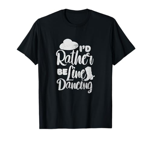 Prefiero bailar en línea Cowboy Cowgirl Western Grunge Camiseta