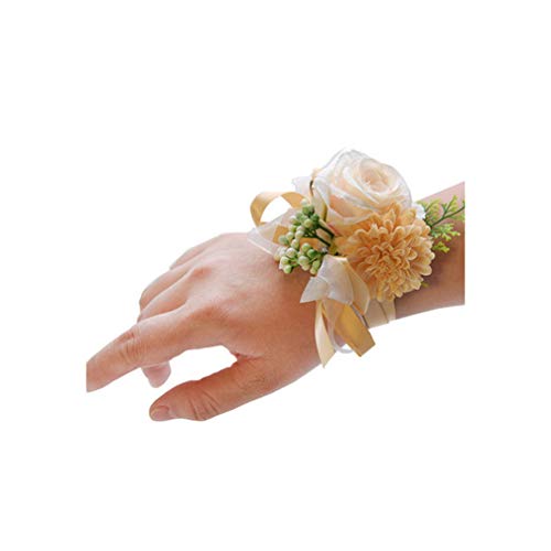 Beautiful Artificial Flower Rose Wrist Corsage Decoration Wedding Prom Party Bride Bridesmaid H