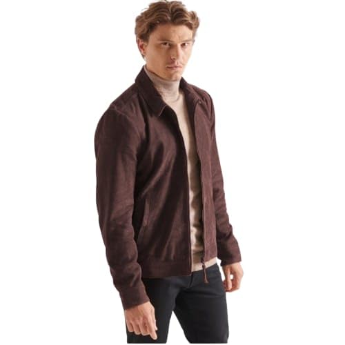 Image of Leather Jacket For Men Suede