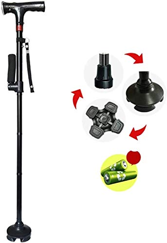 Gehstock - Ältere Gehstock - Ältere Gehstock - Retractable Gehen Licht Walker (Color : C, Size : Crutch)