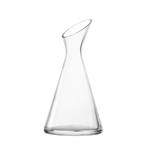 Stölzle Lausitz Water Carafe Pitcher (ONE FOR ALL). Glass Decanter for Water, Juice or Milk (33.75 Fl oz). Durable Carafes for Mimosa Bar. Handmade Glass Pitchers - Genuine Stölzle Glassware