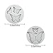 5 Pack Butterfly Rose Flower Stems Birds Blossoms Silicone Fondant Mold, for Making Chocolate Fondant Jelly Polymer Clay Soap Crafting DIY Projects and Cake Decoration