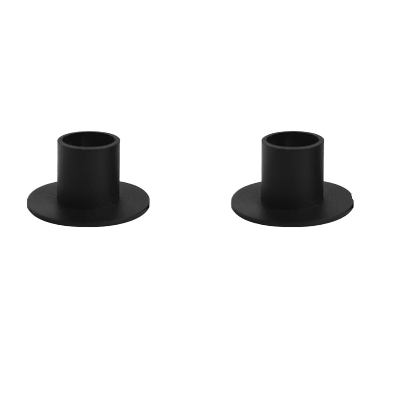 Iron Candle Holders Metal Candle Holders Simple Iron Black Wedding Decoration Home Festival Candlestick(2pcs)