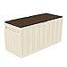 Baúl Exterior de Resina Beige | GH91 | Arcón Exterior para Jardín,...