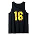 Softball #16 Fast Pitch Love Softball Mom Favorite Player Tank Top