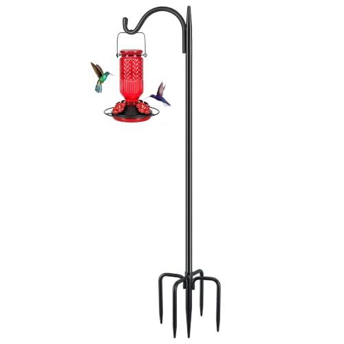 FEED GARDEN Adjustable Outdoor Shepherd Hook Bird…