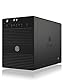 ICY BOX Externes 4-Fach USB-C Gehäuse für 2,5 Zoll & 3,5 Zoll SSD und Festplatten, USB 3.1 (Type-C, Gen 2), JBOD, Lüfter, SATA, Aluminium, IB-3740-C31