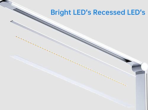 Ambertronix Rechargeable Cordless Led Desk Lamp, 5 Brightness & 5 Lighting Modes, Usb Charging Port, Portable, Dimmable, Touch Control, Auto Timer (White) #TOP2