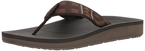 Teva Men's Premier Flip-Flop, Beach Break Brown, 9 M US