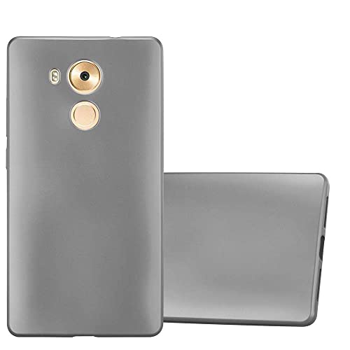 Cadorabo Funda para Huawei Mate 8 en Metallic Gris - Cubierta Proteccíon de Silicona TPU Delgada e Flexible con Antichoque - Gel Case Cover Carcasa Ligera