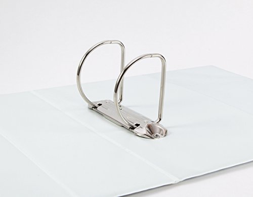 Elba Panorama Präsentationsordner, PVC, 3 Einstecktaschen, 2-D-Ring, 25 mm, Format A4, Weiß, Referenz 129507, 10 Stück 1 Stück blau