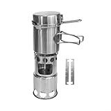 Acier inoxydable résistant aux intempéries : fabriqué en acier inoxydable robuste, ce poêle à bois portable est conçu pour résister aux environnements extérieurs difficiles, ce qui le rend parfait pour tous vos voyages de camping.
