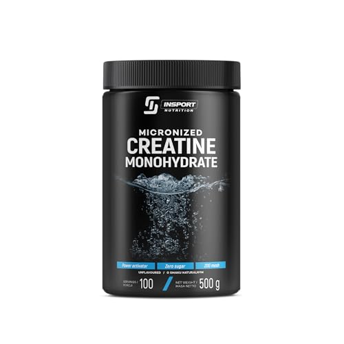 Creatin Monohydrat Pulver 500 g mit Taurin & Vitamin B6 Reines Creatine Supplement für Muskelaufbau Energie & Leistung im Training