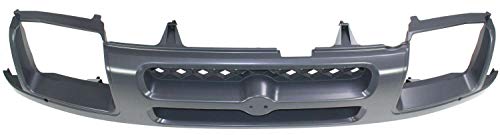 Evan-Fischer Grille Assembly Compatible With 2000-2001 Nissan Xterra Painted Dark Gray Shell And Insert #TOP4