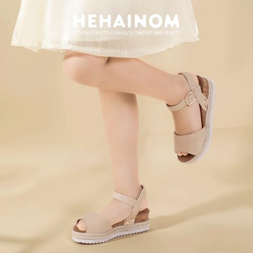 Hehainom Girls Wedge Sandals Platform Shoes Little Big Kid Summer Girls Heels Dress Shoes2