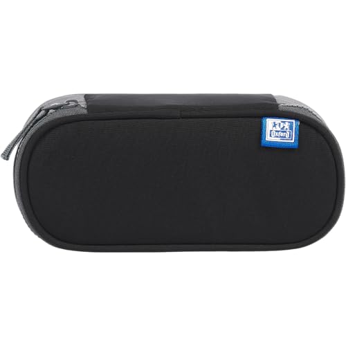 Trousse Oxford Funky Federmäppchen mit Klappe in Schwarz und Grau - vue 3