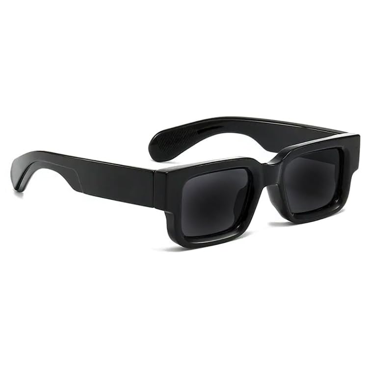 80th Route, Fashion Designer Square Polarized Sunglasses for Mens Womens, Trendy, UV400 Protection Lens Sunnies