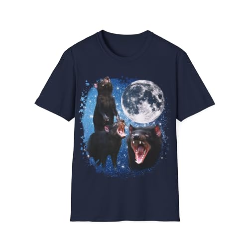 T-shirt Three Tasmanian Devil bleu marine XL idéal pour vos sorties urbaines chill