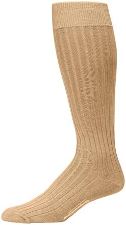 Pima Cotton Dress Socks for Men โ Knee High Men's Dress Socks โ Classic Over the Calf Dress Socks by Boardroom Socks